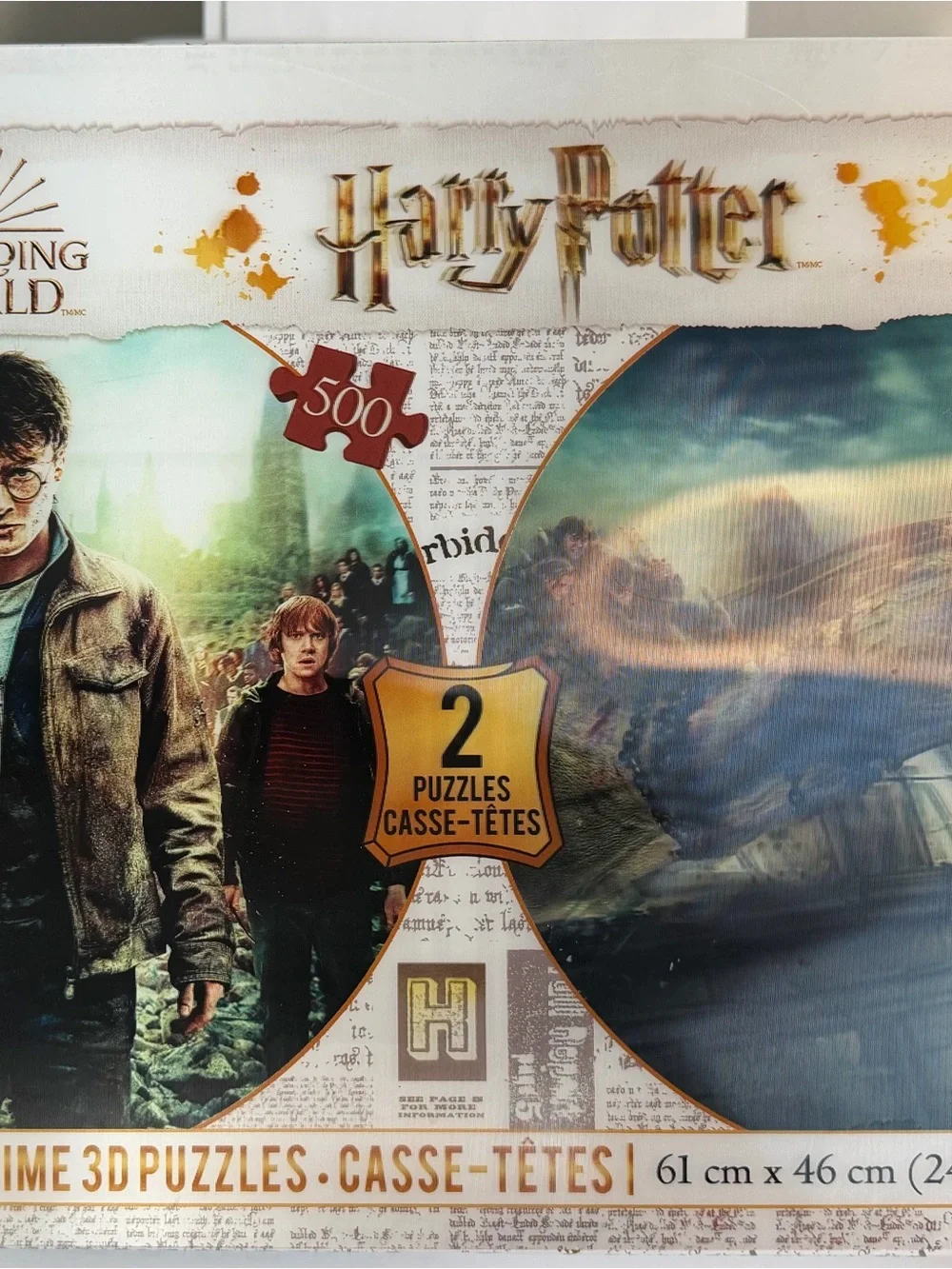 Warner Bros. Harry Potter 2-Pack Puzzle Set - Red, Gold, Green, Blue